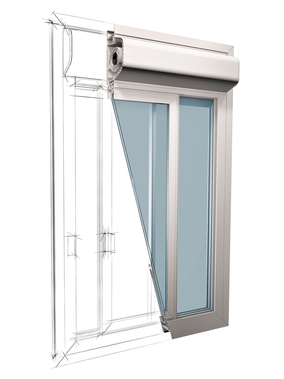 Piva Sliding Germany Finestra Scorrevole con Vetrocamera e Tapparella by PIVA GROUP