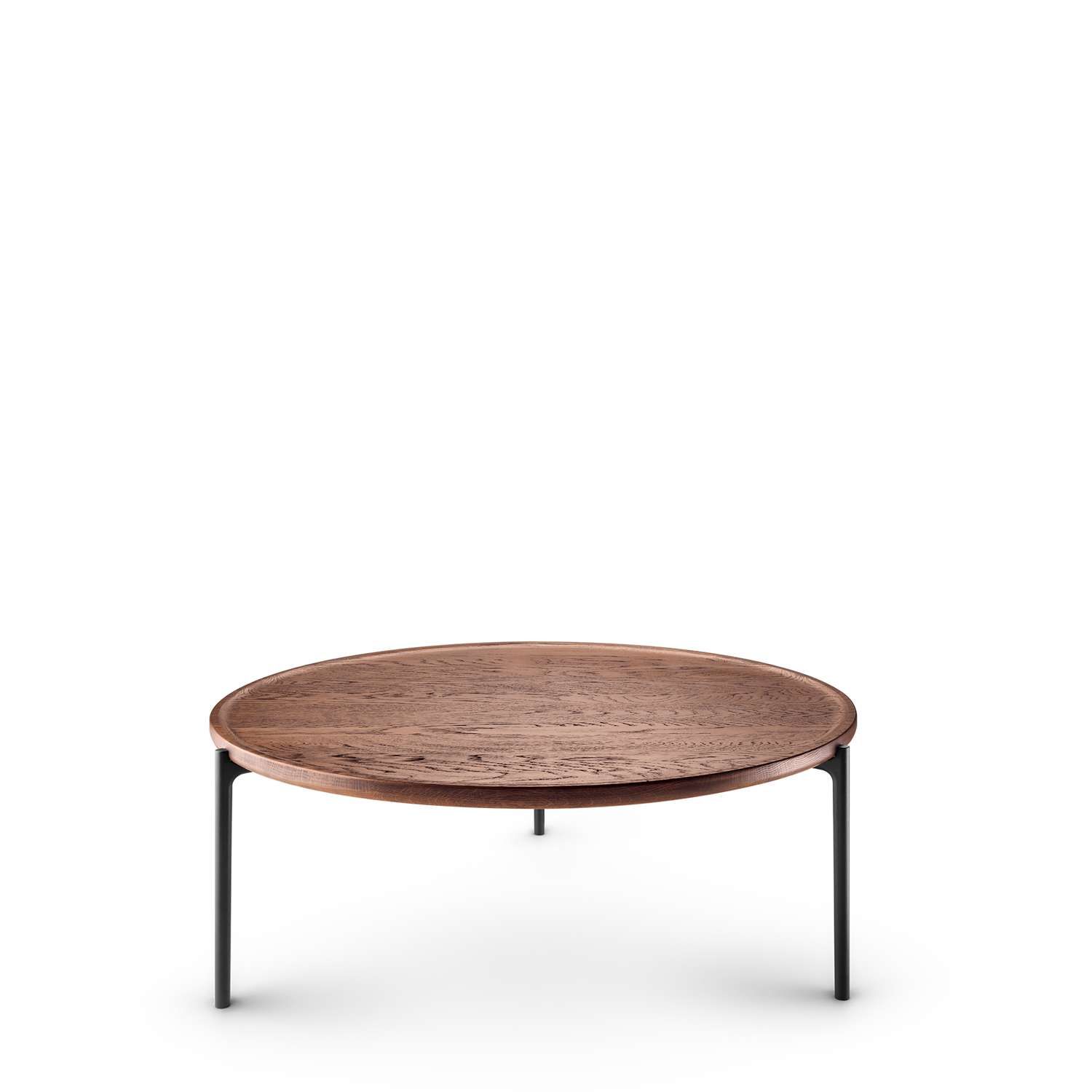 SAVOYE table - Oak smoke stained oiled - ø90x35 cm by PLEASE WAIT to be SEATED