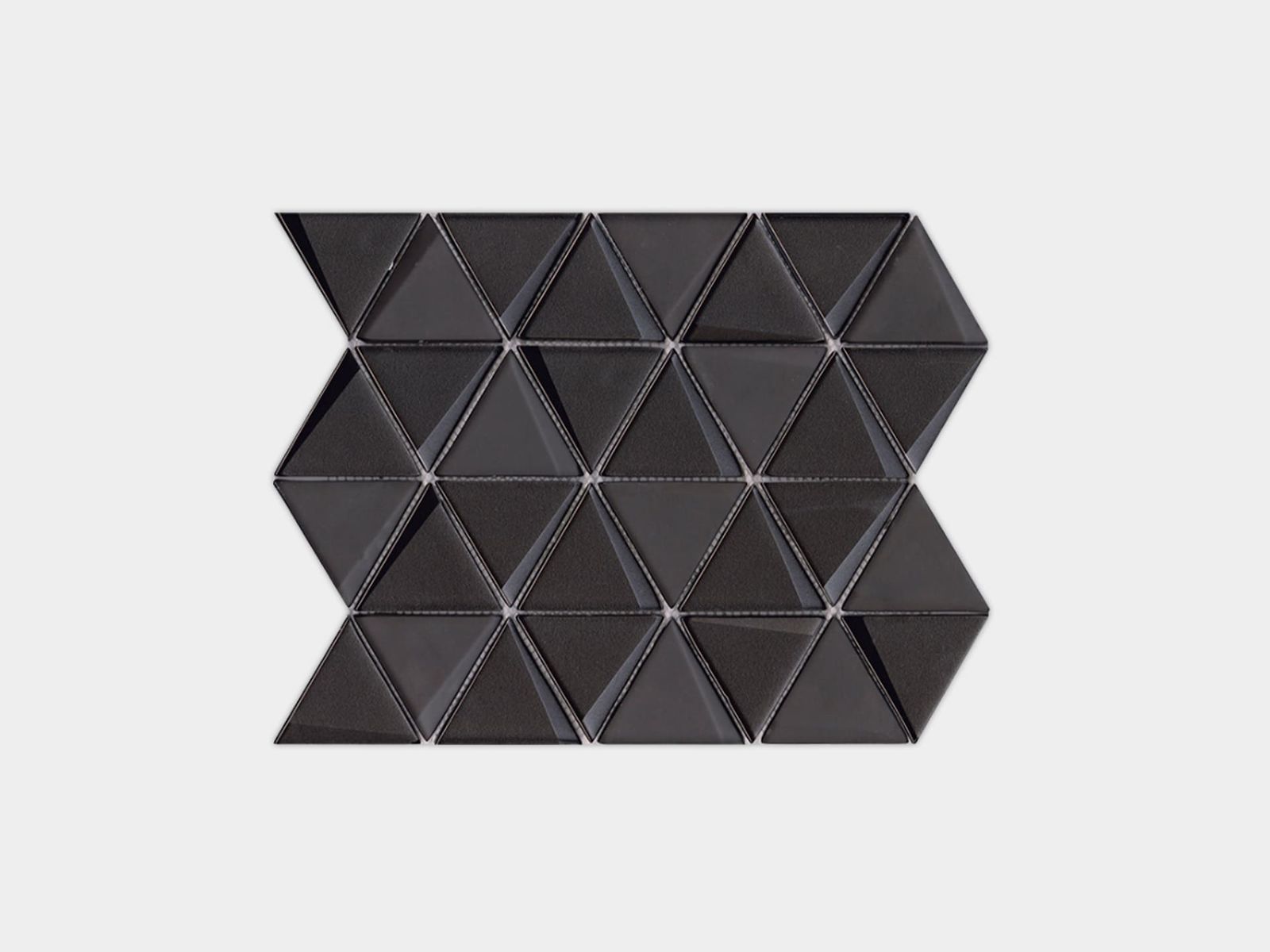 Effect Triangle Black 12"X10" by Porcelanosa