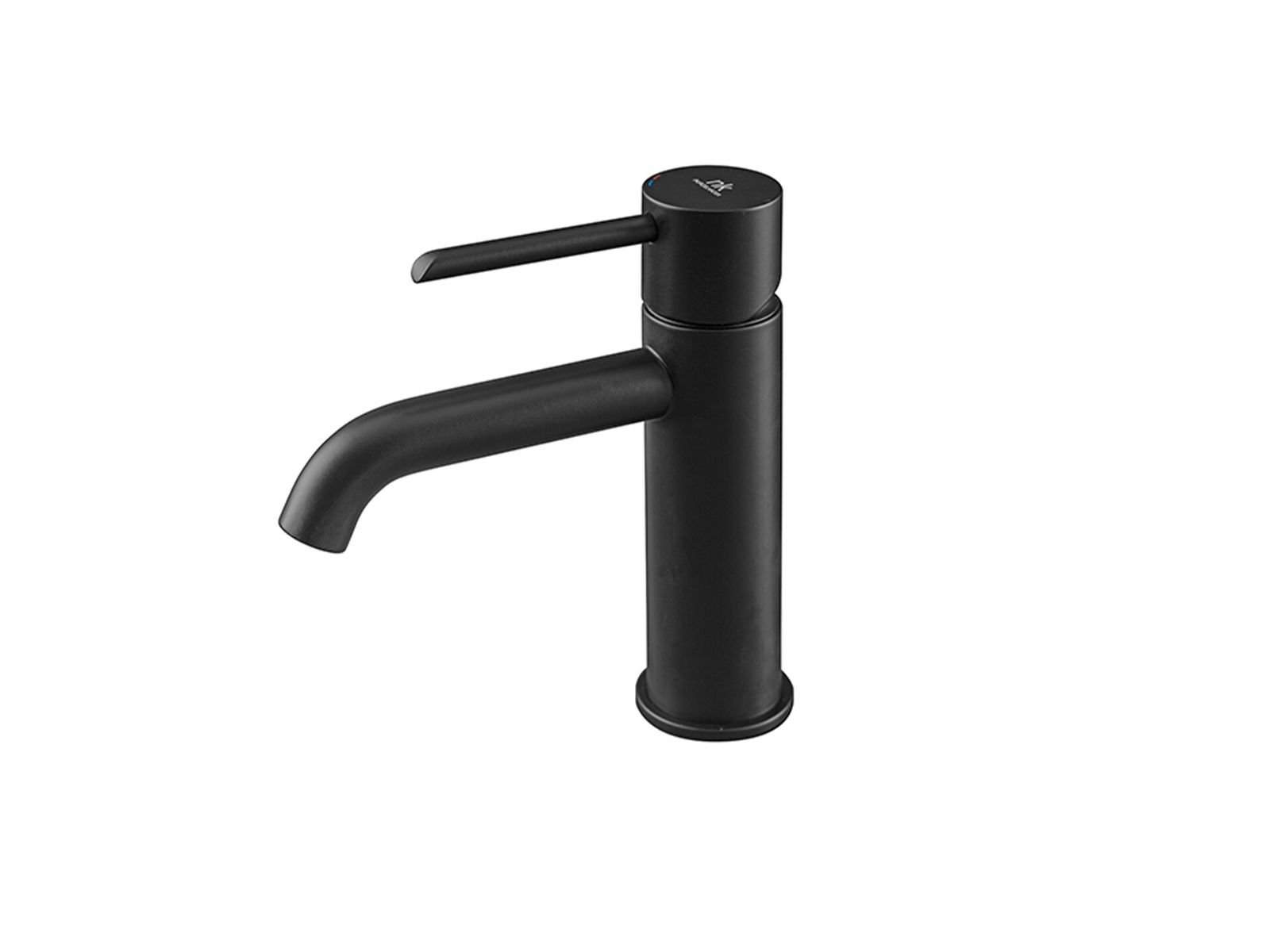 Single Round Faucet Black by Porcelanosa