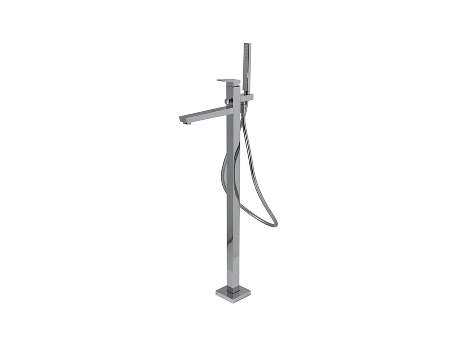 Basin Mixer Square Bath/Shower Silver Chrome by Porcelanosa