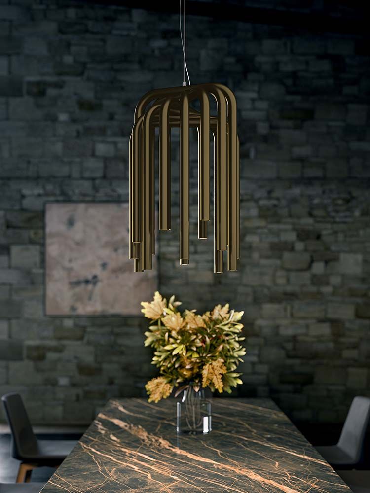 Pipes Pendant Light by Quadrifoglio Group