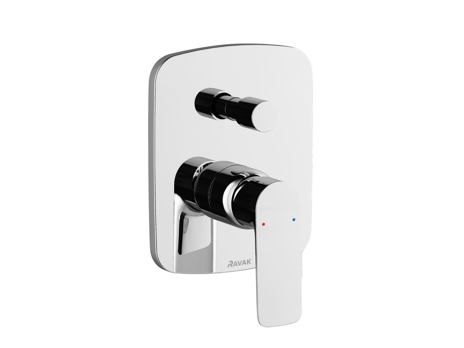 CL 065.00CR.O2.RB070 Two-Way Concealed Bath/Shower Tap, without Basic Unit, chrome by Ravak