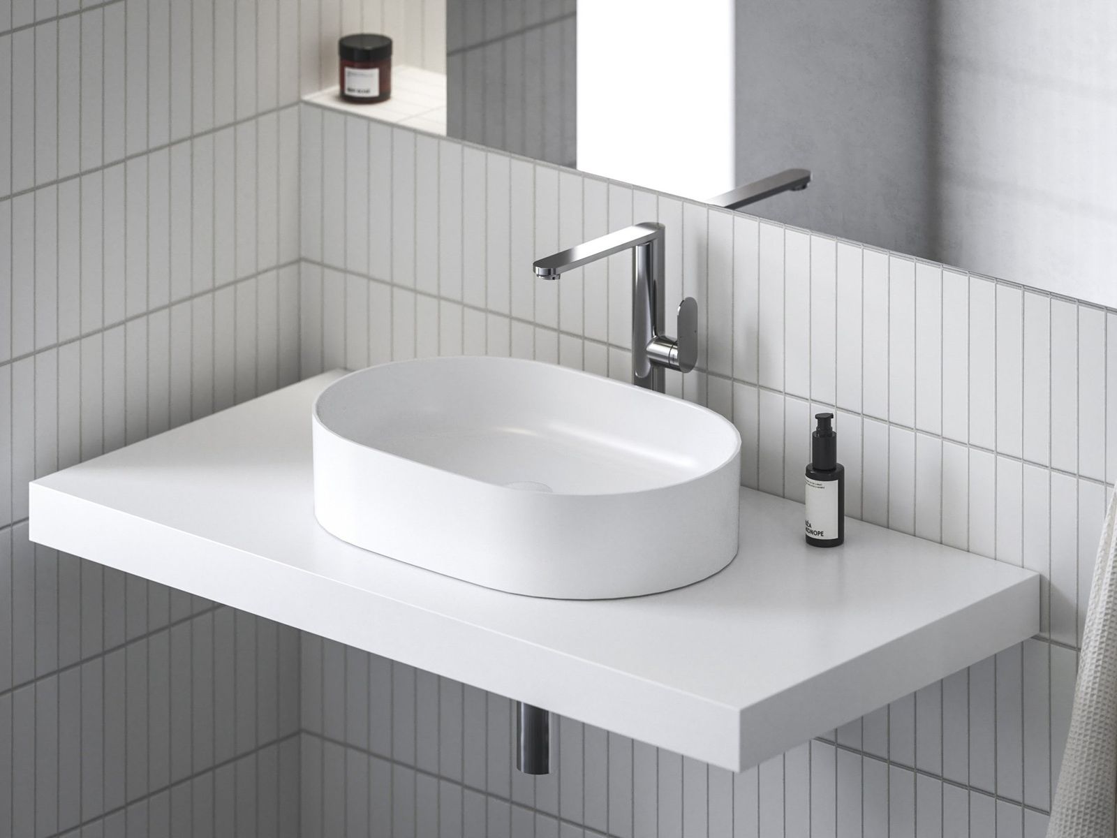 CR II 015.02CR Deck-Mounted Washbasin Tap, 300 mm, without Pop-Up Waste, chrome by Ravak