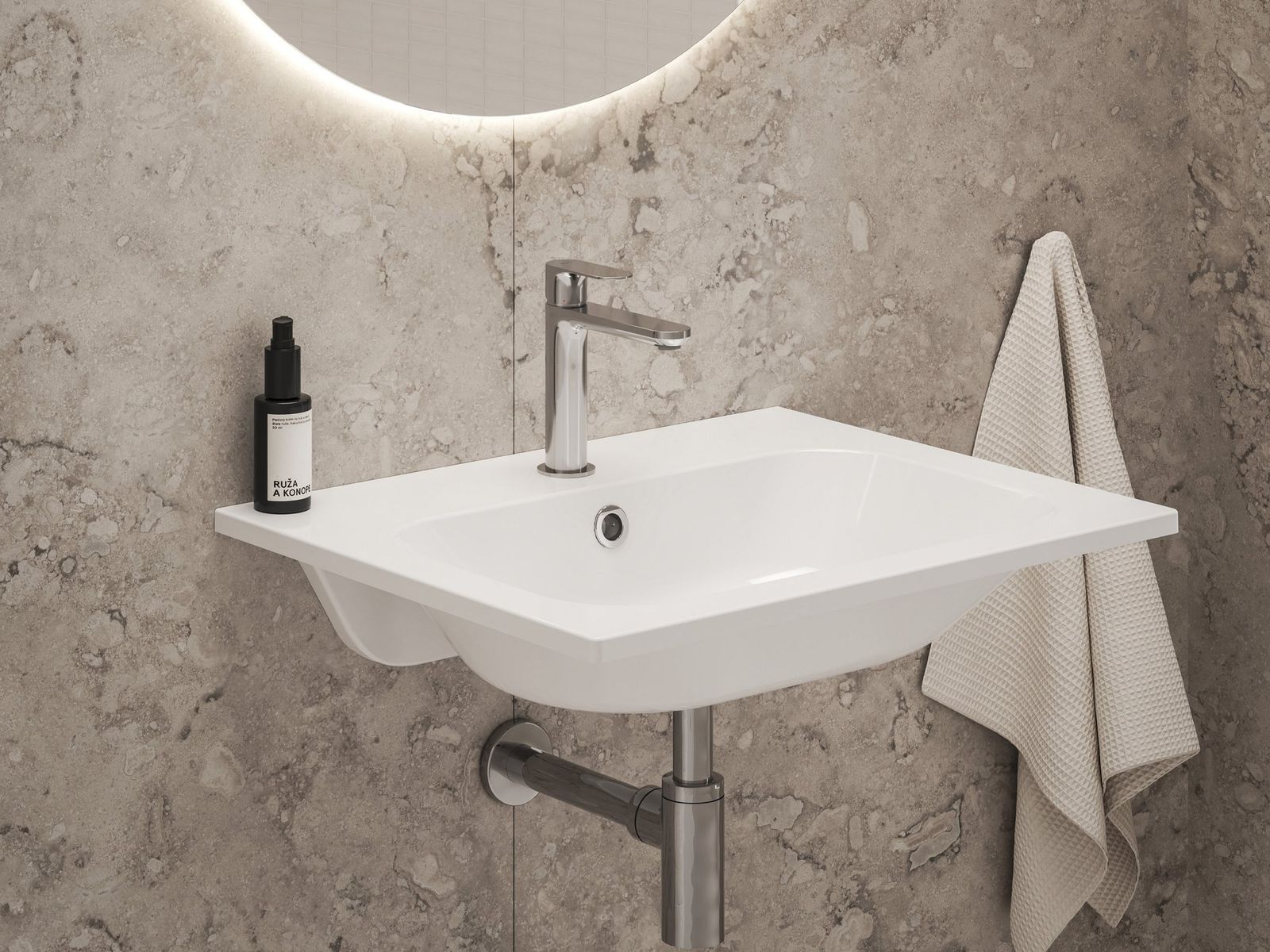 EL 012.01CR BeCool Washbasin Tap, without Pop-Up Waste, 170 mm, Chrome by Ravak