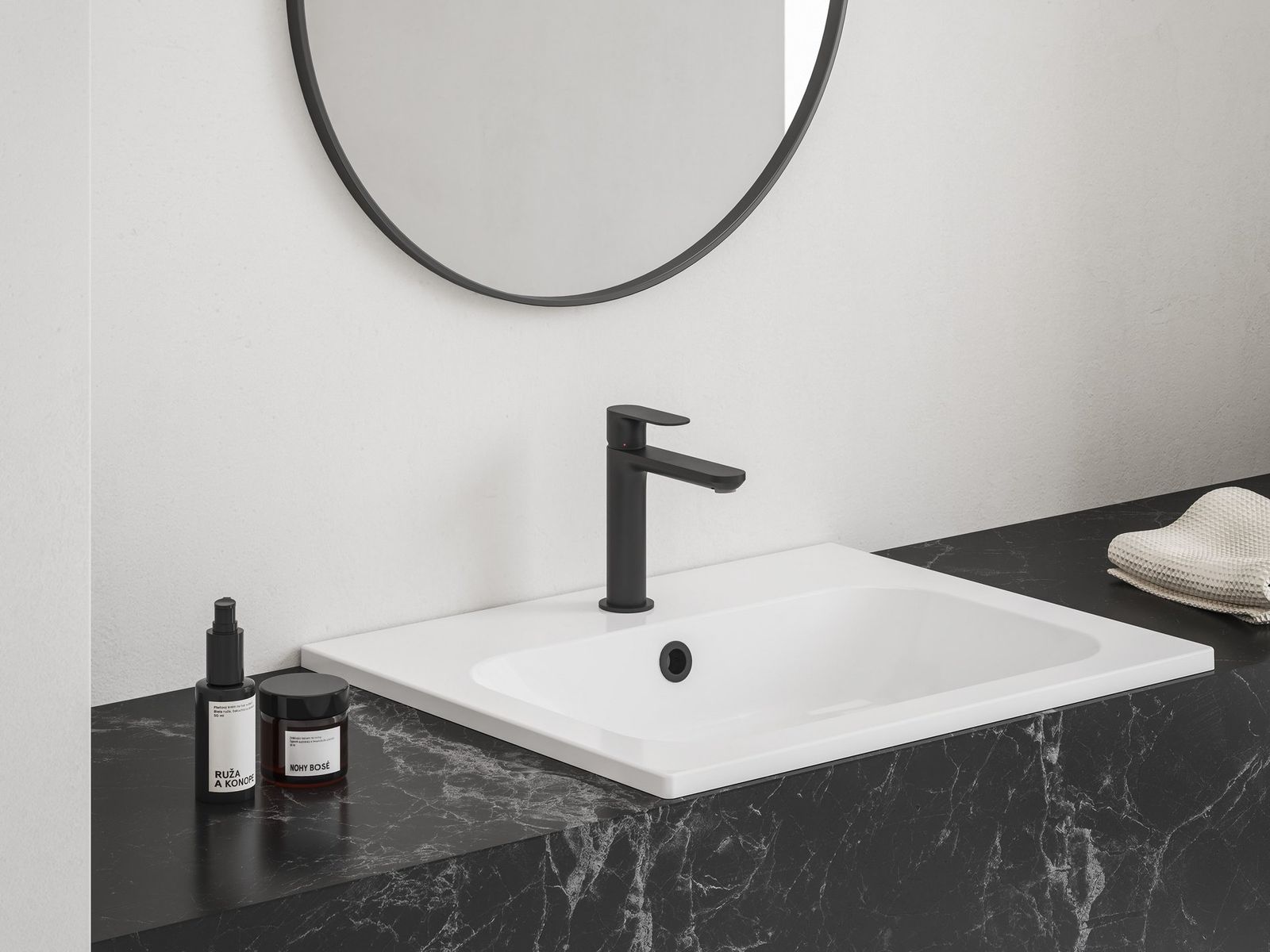 EL 012.21BLM BeCool Washbasin Tap, without Pop-Up Waste, 170 mm, Black Matt by Ravak