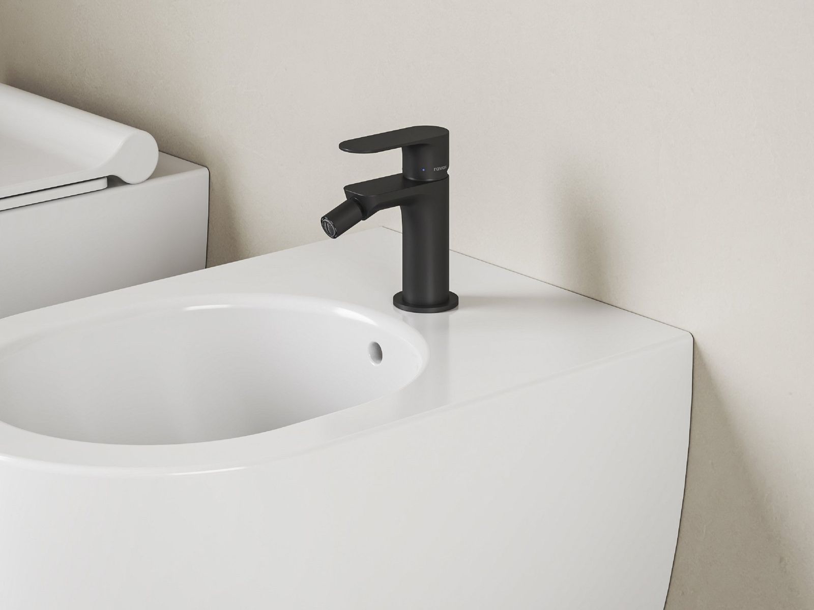 EL 056.20BLM Bidet Tap, without Pop-Up Waste, 130 mm, Black Matt by Ravak