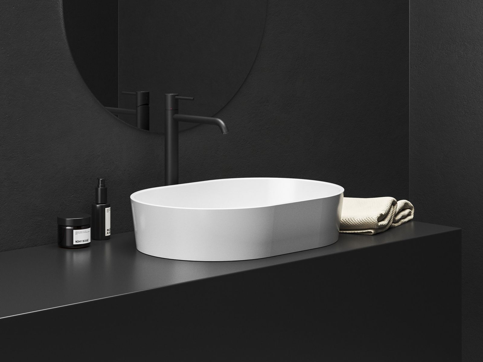 ES 015.20BLM Washbasin Tap, without Pop-Up Waste, 340 mm, Black Matt by Ravak