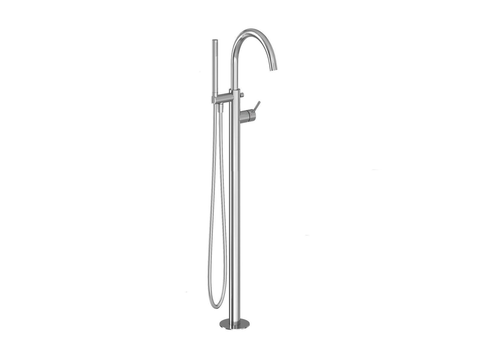 ES 080.00CR.RB07G Floor-Mounted Bathtub Tap, with Set, Chrome by Ravak