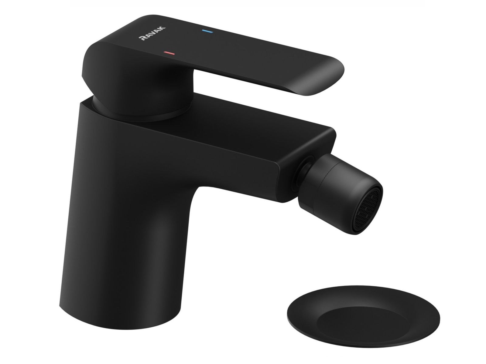 FL 055.20BLM Deck-Mounted Bidet Tap with ClickClack Waste, 121 mm, matt black by Ravak