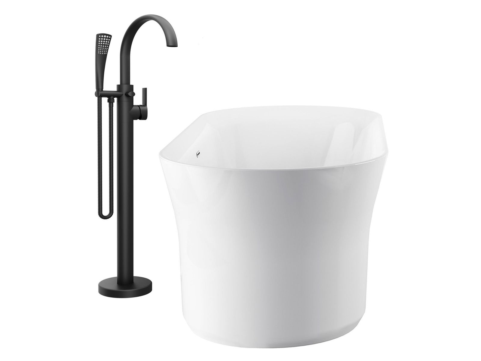 FM 080.20BLM.RB07A Floor-Mounted Bathtub Tap, with Set (for R-Box), matt black by Ravak