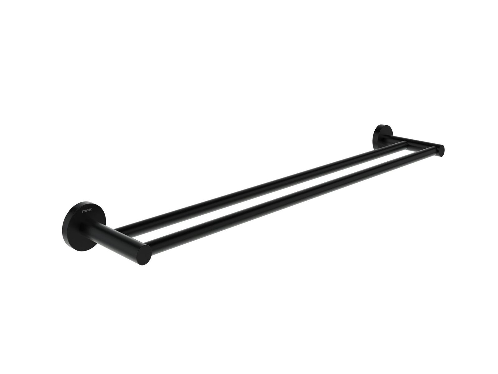 KN 320.20BLM Towel Rail 60 cm, double, matt black by Ravak