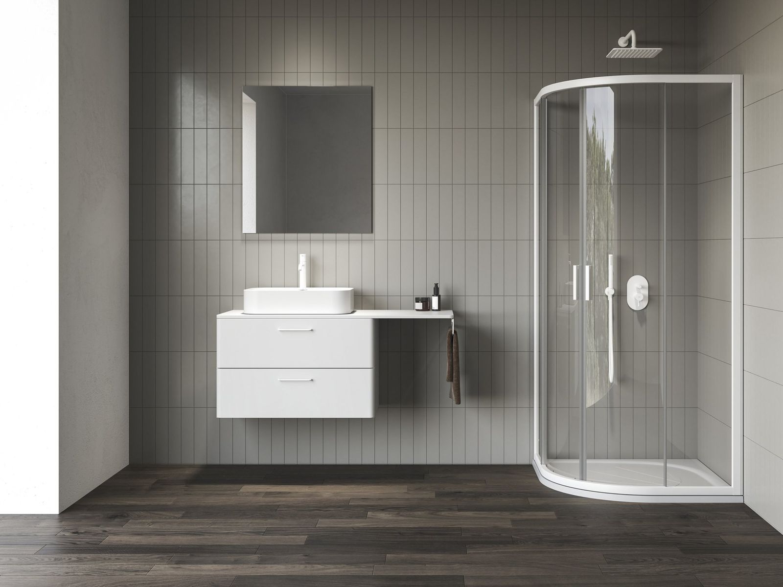 NBLCP4 90x90, matt white+transparent by Ravak