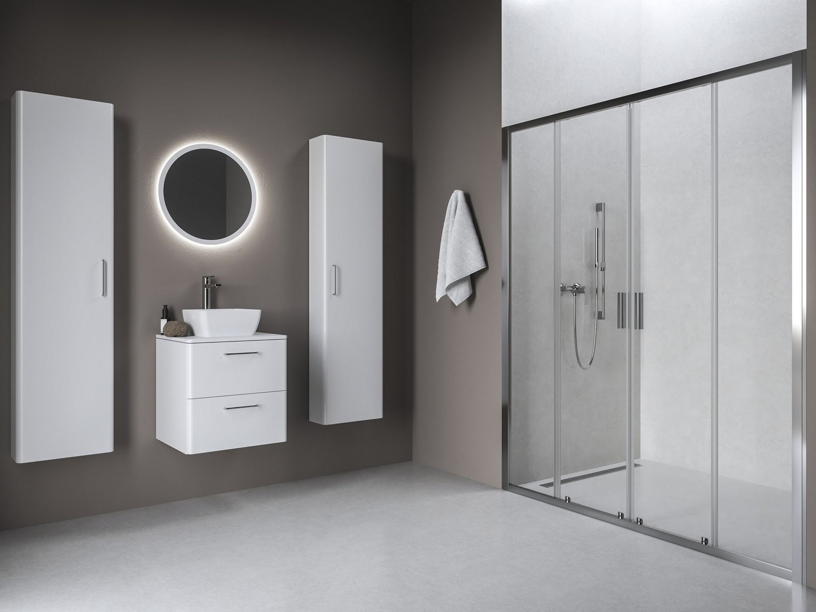 NBLDP4 180, bright alu+transparent by Ravak