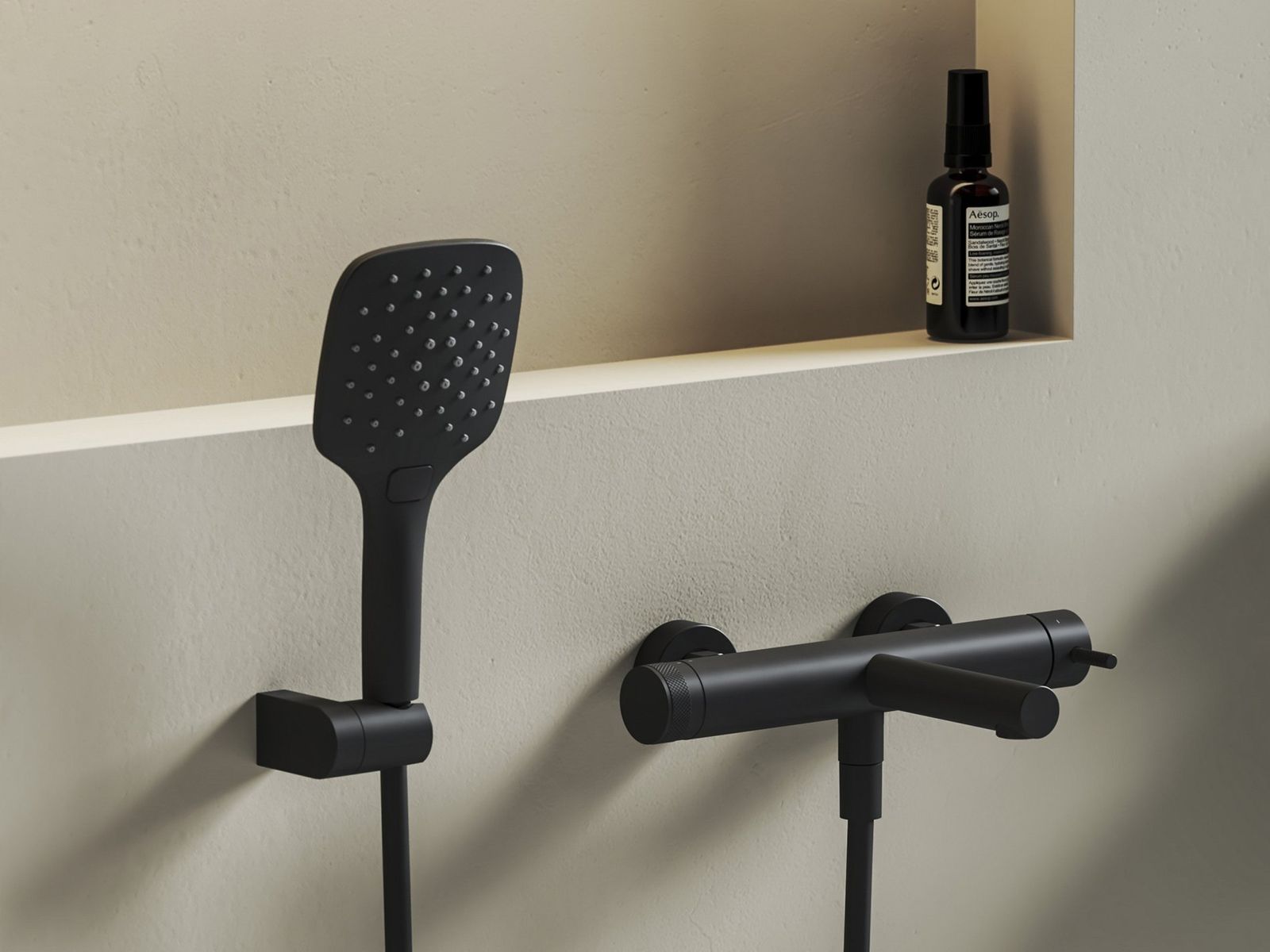 NX 022.20BLM Wall-Mounted Bathtub Tap, without Set, matt black by Ravak
