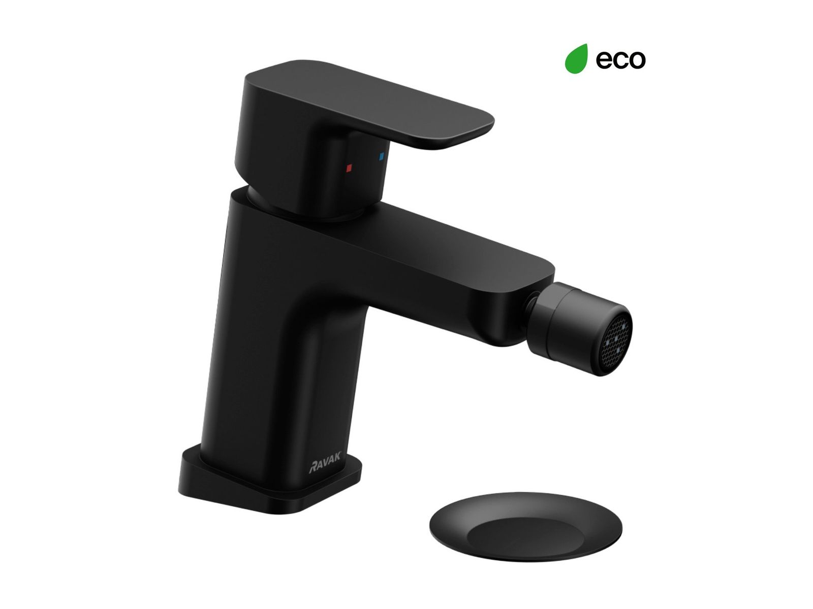 TD F 055.20BLM Bidet Tap with ClickClack Waste, 145 mm, matt black by Ravak