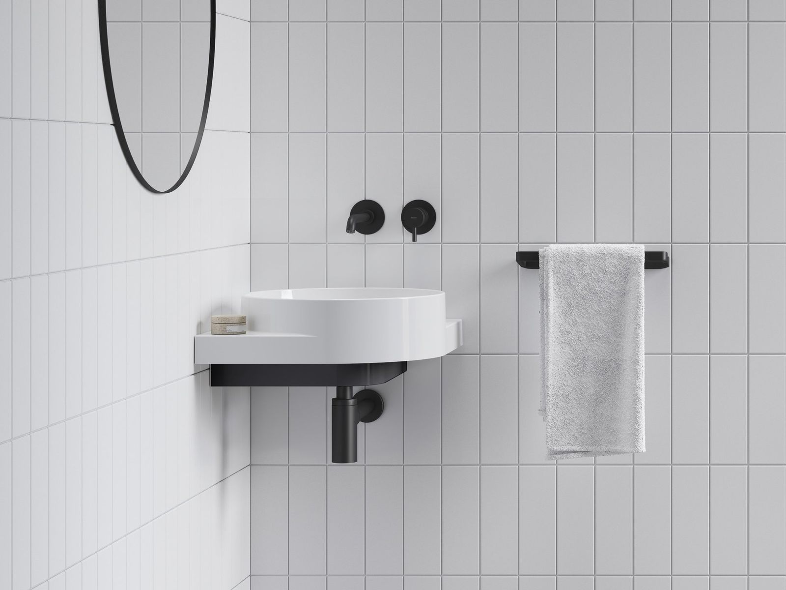 Yard 45 C Washbasin, ceramic, without Hole, matt white by Ravak