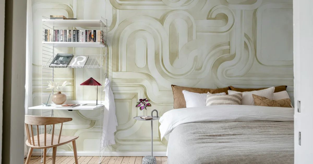 Abstract Path, Beige by Rebel Walls