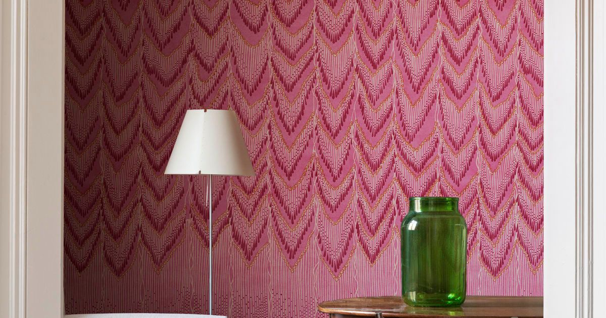 Fringed Follies, Hot Pink by Rebel Walls