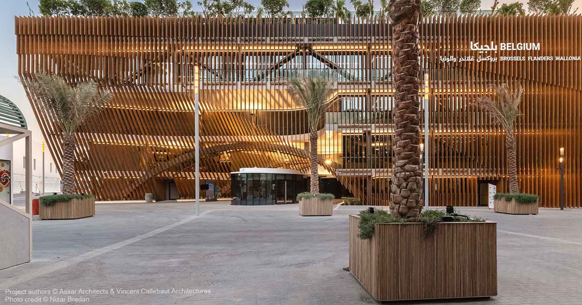 Reynaers Aluminium ha contribuito con orgoglio all realizzazione del padiglione belga per l'Expo mondiale di Dubai. by Reynaers Aluminium