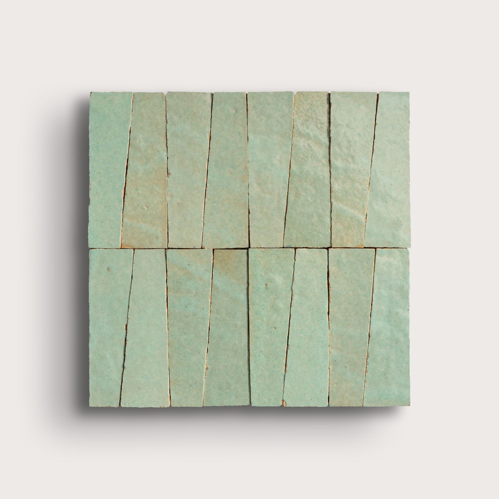 Agave 1x4 Trapezoid Mosaic Zellige Tile by Riad Tile