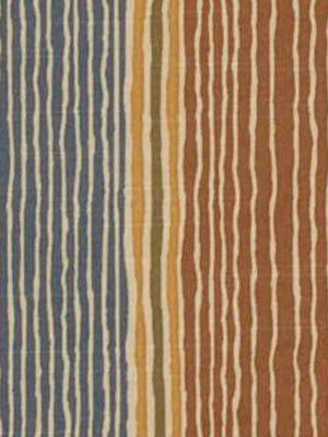 Cocoa Striped Print Fabric - Upholstery & Decor by Robert Allen