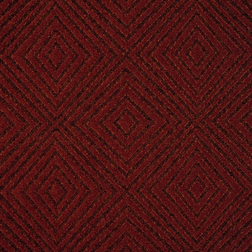 Crimson Geometric Upholstery Fabric | ECO FRESH by Robert Allen