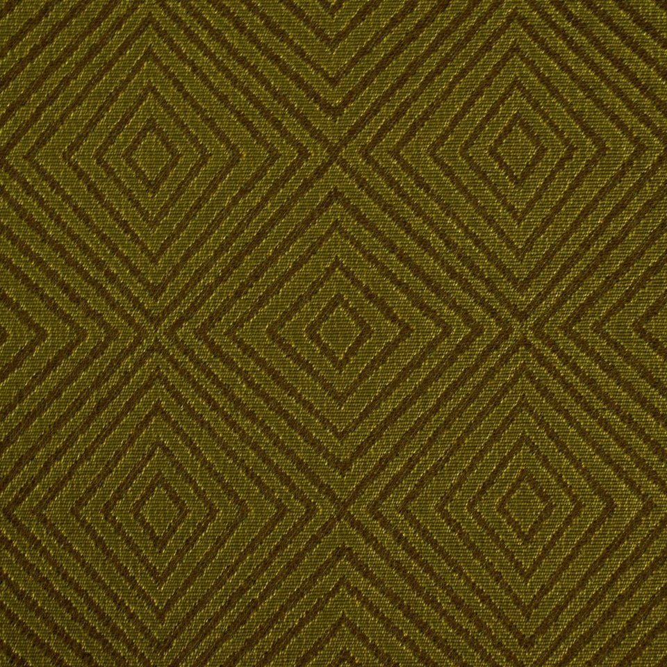 Geometric Upholstery Fabric - Dragonfly Green | ECO FRESH by Robert Allen