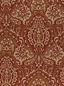 Paisley Cinnabar Upholstery Fabric - Armchairs & Pillows by Robert Allen