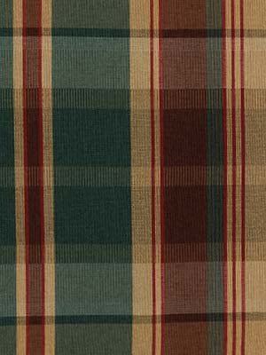 Plaid Upholstery Fabric Mediterranean - Armchairs & Pillows by Robert Allen