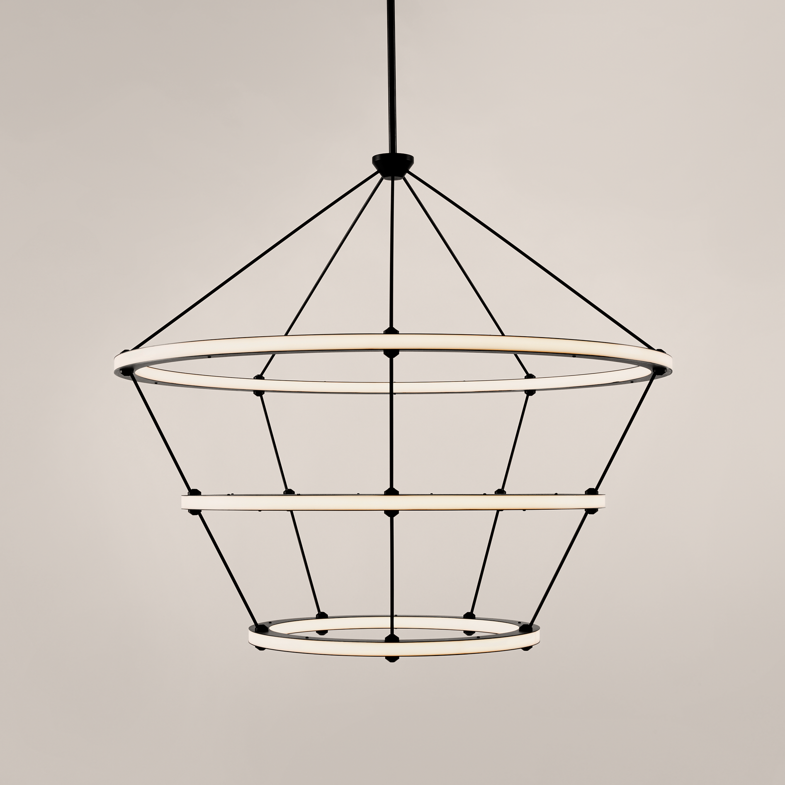 Halo | Chandelier - 3 Rings | Paul Loebach by Roll & Hill