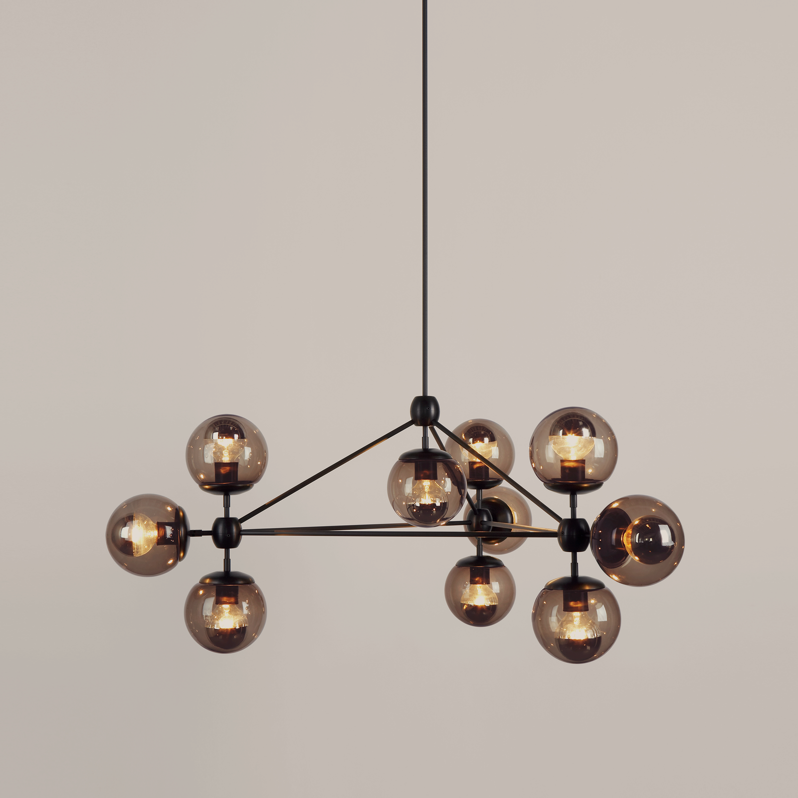 Modo | Chandelier - 3 Sided, 10 Globes | Jason Miller by Roll & Hill