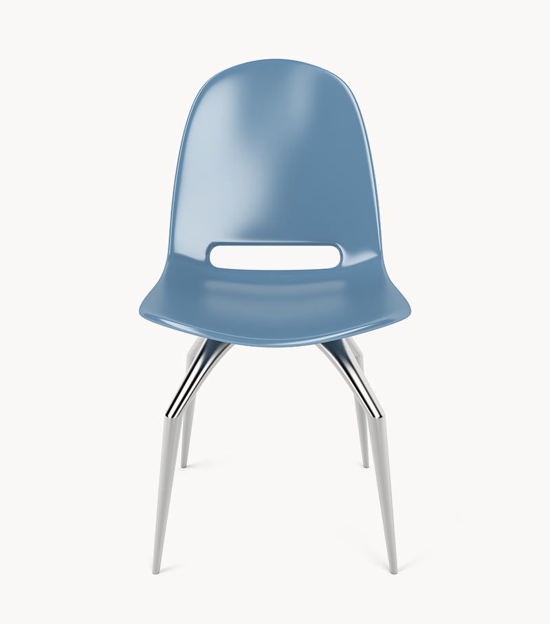 Titan leg blue chair by ROVERESCA