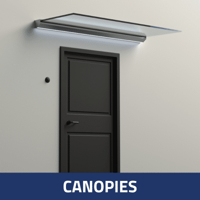 Glass Canopies - Glass cladding system by SADEV
