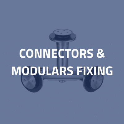 Glass connectors and modulars fixing by SADEV