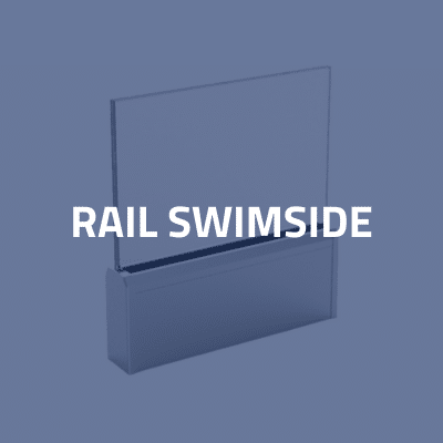 Glass pool balustrade - swimside rail by SADEV