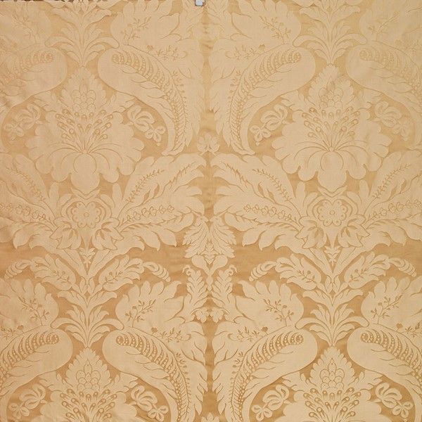 Bennet Silk Damask Travertine by Schumacher