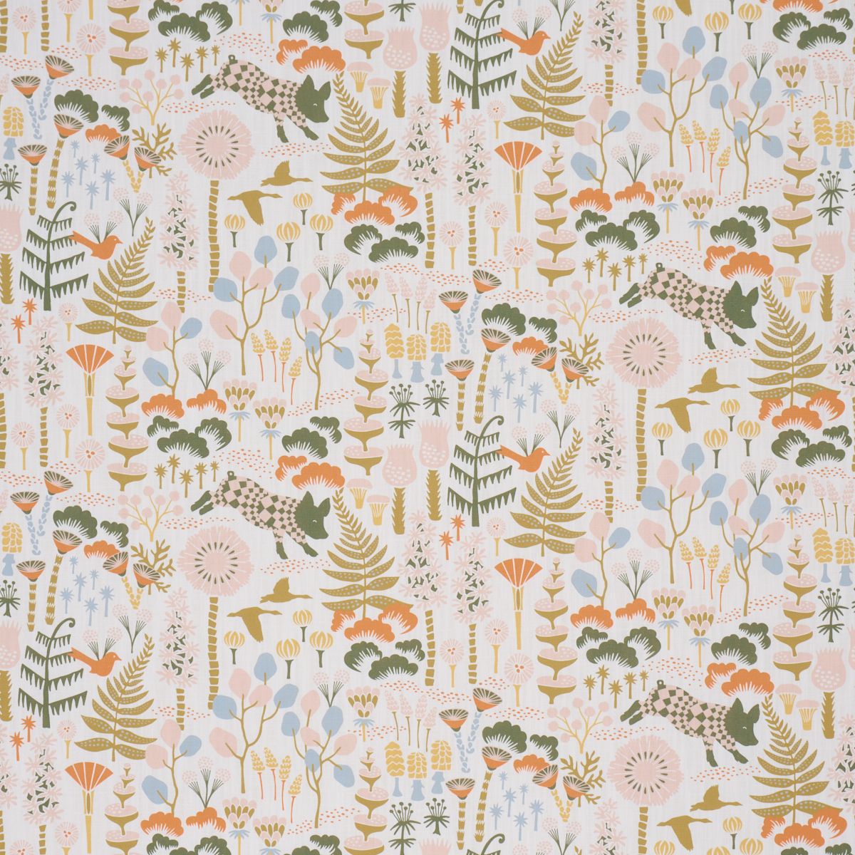Hoppmosse Ivory And Multi by Schumacher