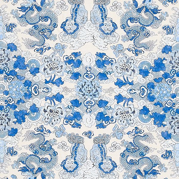 Magic Mountain Dragon Porcelain by Schumacher