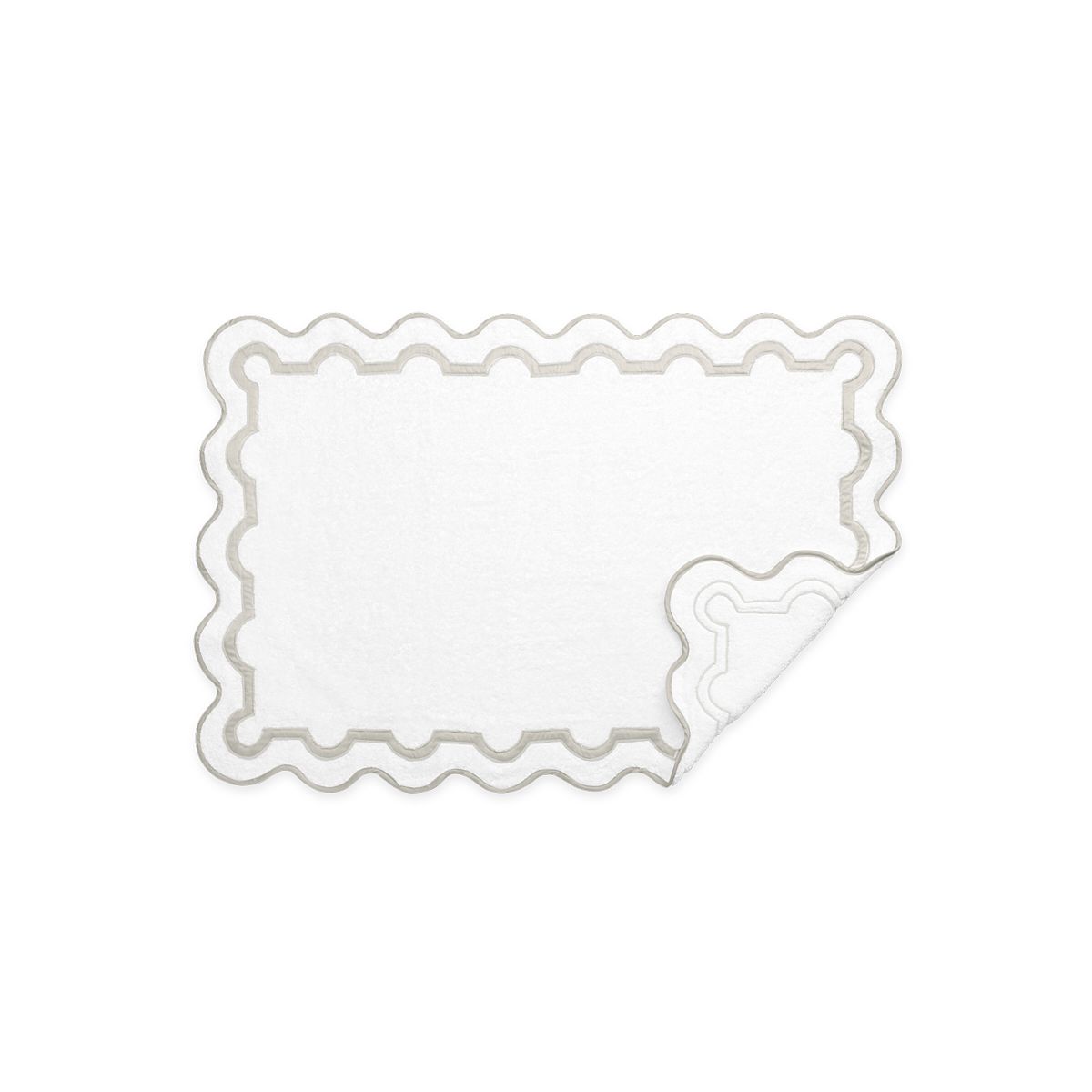 Mirasol Tub Mat Silver by Schumacher
