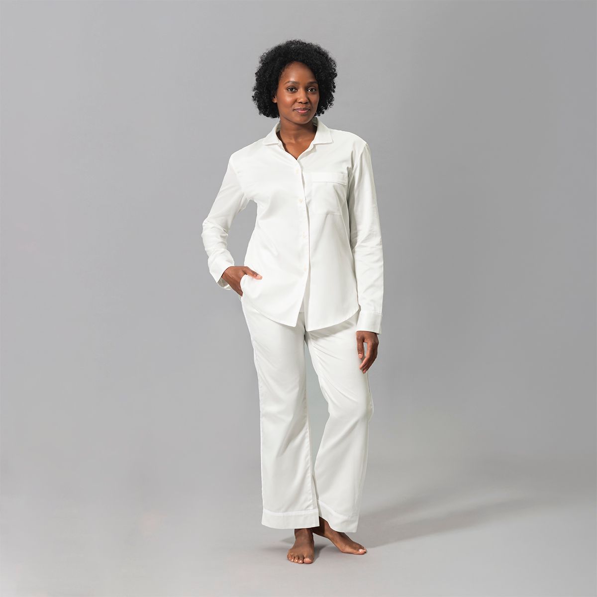 Nocturne Pajama Set Bone/white by Schumacher
