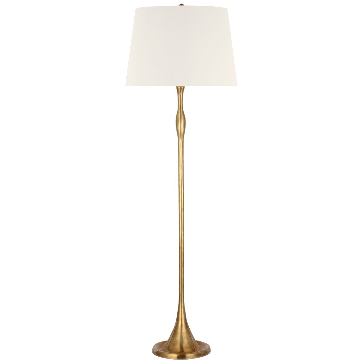 Romero Floor Lamp, Antique Brass Hand-rubbed Antique Brass by Schumacher