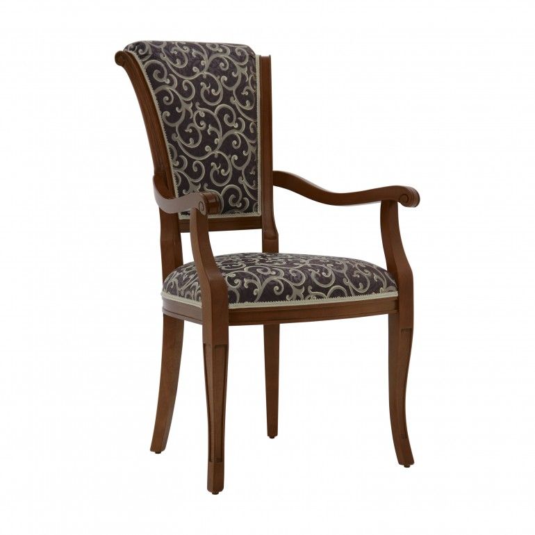 Classic Style Small Armchair Made of Wood Verona by Sevensedie