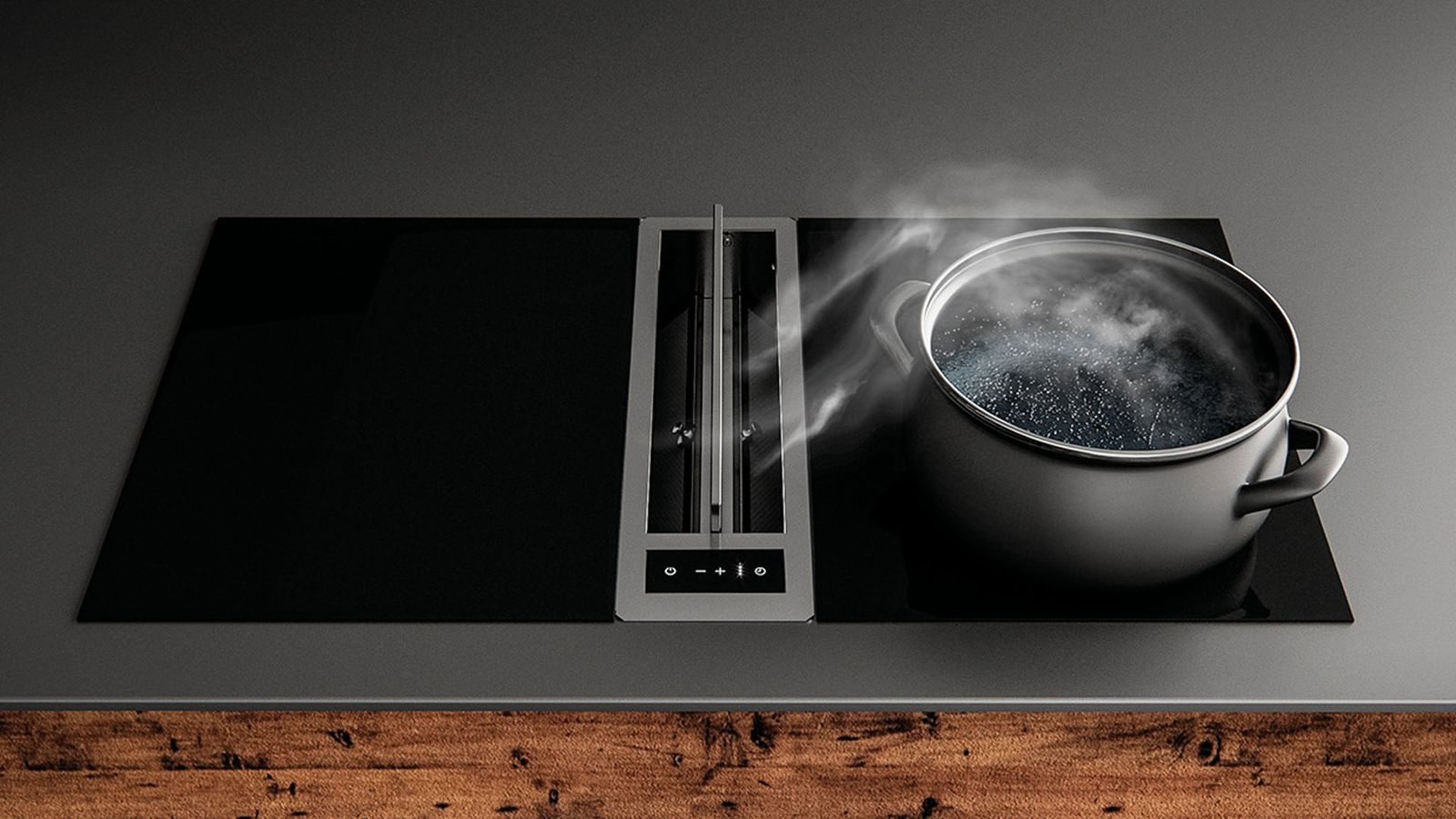 SU-DD20 Stainless steel is a downdraft ventilation system by Sirius spa