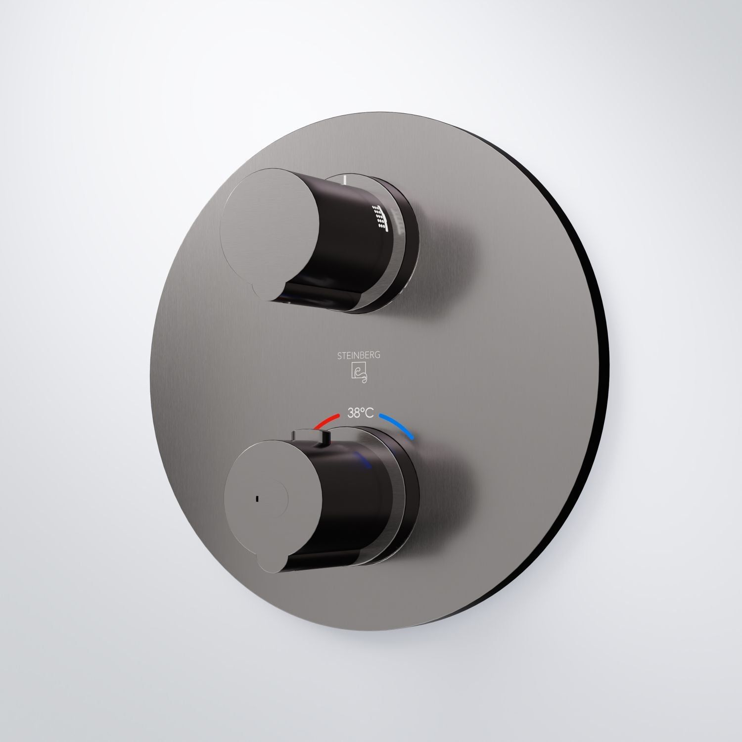 Serie 100 Fertigmontageset für Unterputzthermostat mit 2-Wege-Umstelle by Steinberg