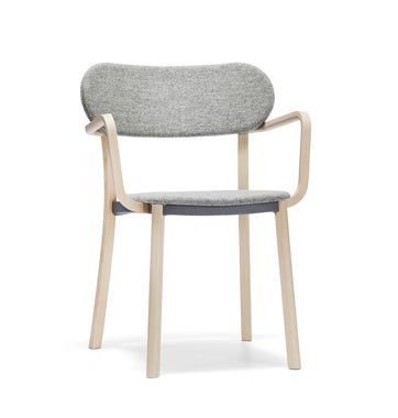 Hundranian Armchair | Upholstered Seat & Back | Ash by Stolab