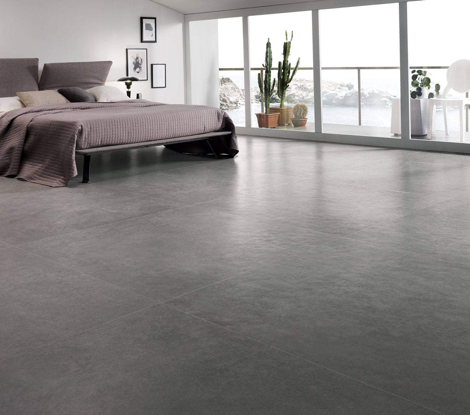 Concreta-Grigio scuro-badroom by Tagina