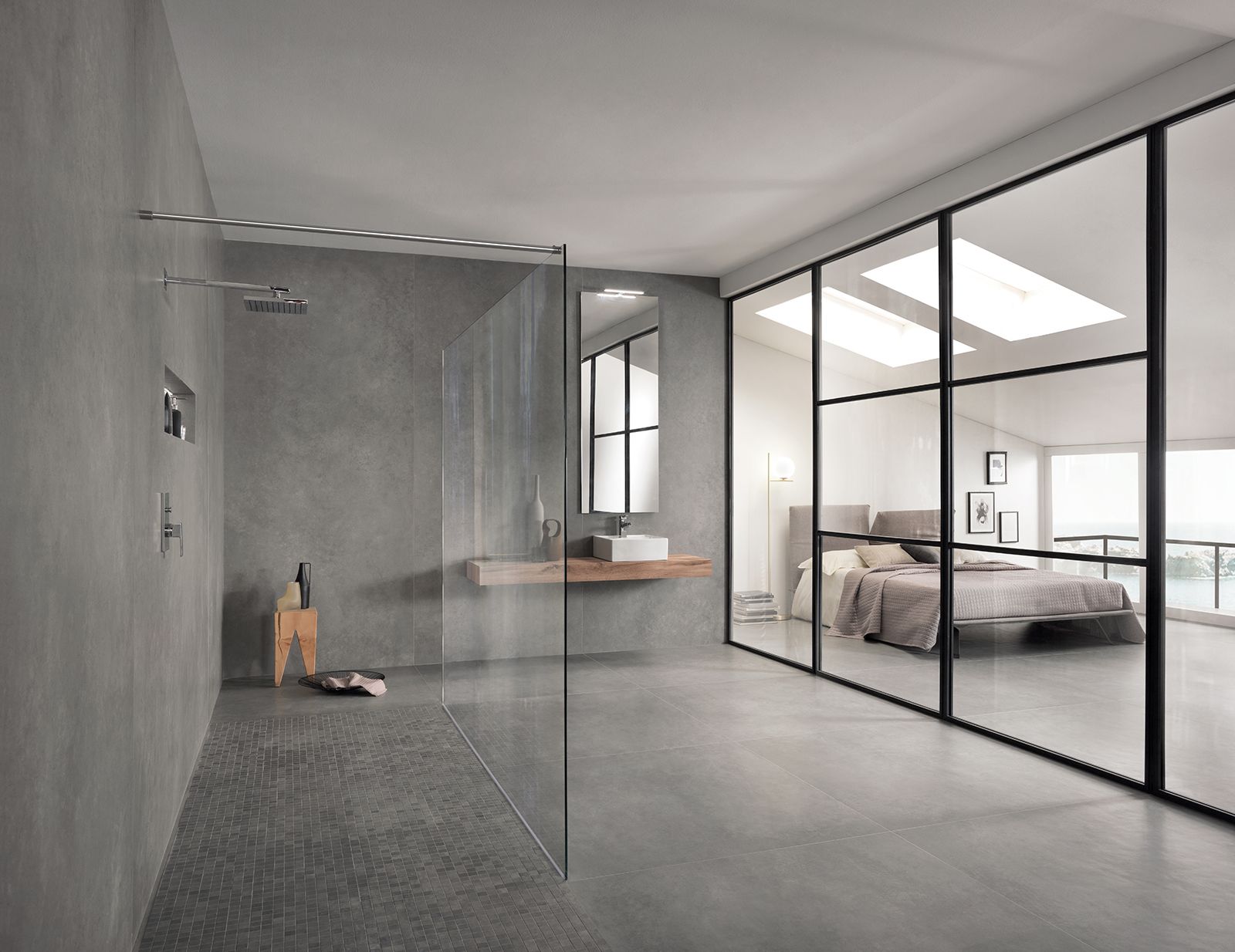 Concreta-Grigio scuro-bathroom by Tagina