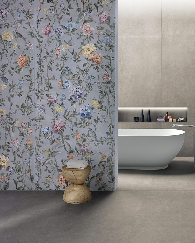 Decors ambientazione bagno Apogeo by Tagina