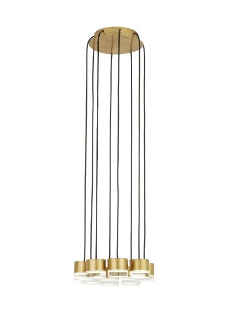 Gable 8 Light Chandelier Details by Tech Lighting